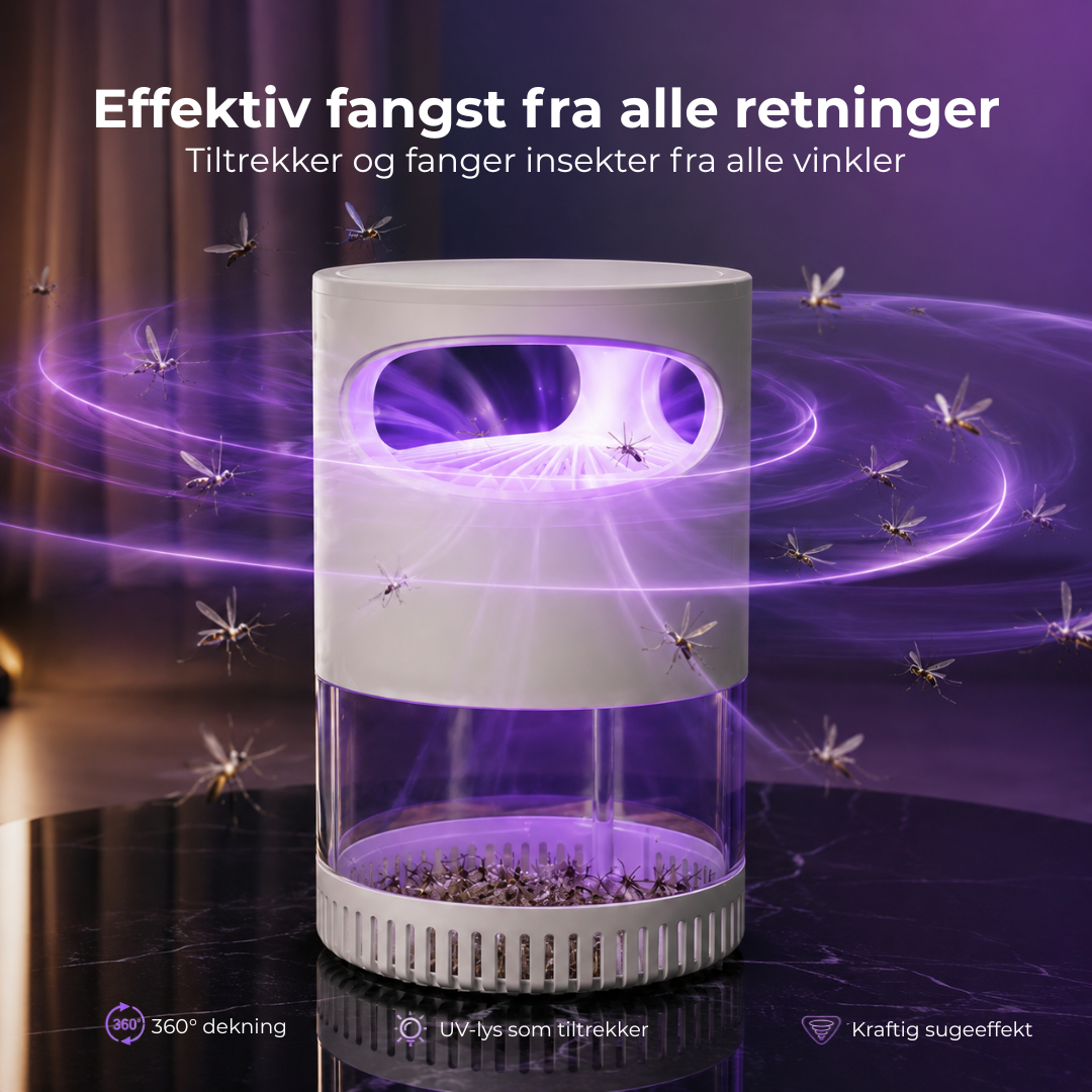 Kjemikaliefri BuzzAway myggfelle, trygg for familien. Effektiv insektsfelle mot mygg innendørs og utendørs.