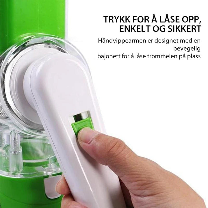 Kompakt og tidsbesparende grønnsakskutter for enkel oppbevaring. Ideell for moderne kjøkken.
