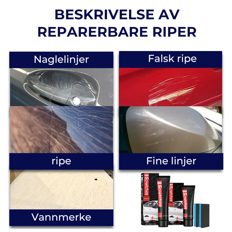 Bil tilbehør: Ripefjerner sett med lakkbeskyttelse, for vedlikehold og restaurering av din bil.