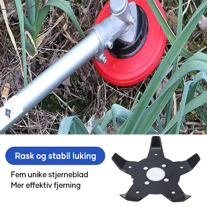 Solid hageverktøy: multifunksjonell ugressskive for enkel og rask ugressfjerning.