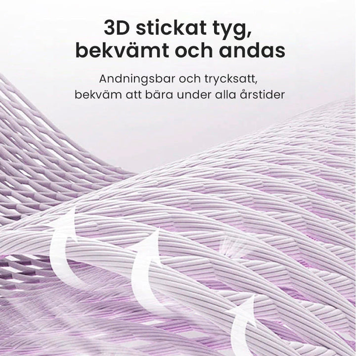 Strikket knebeskytter som sikrer stabil kneestøtte og komfort for en aktiv livsstil.