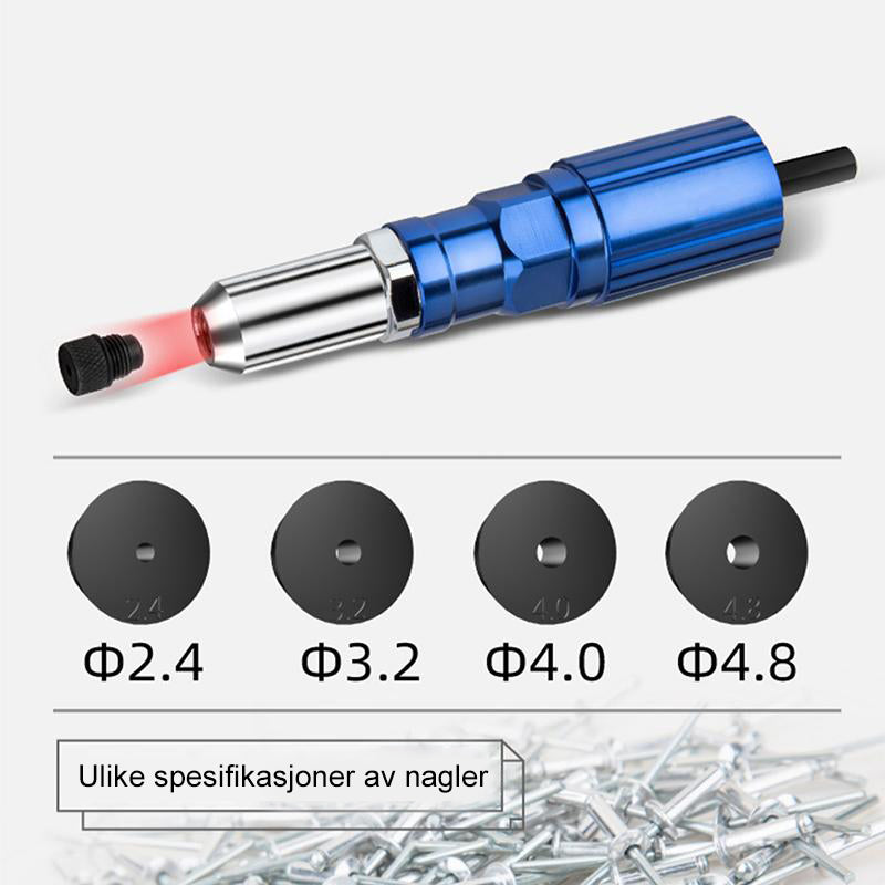 Gjør nagling raskt og enkelt med denne effektive boremaskin adapteren, et viktig DIY-verktøy.