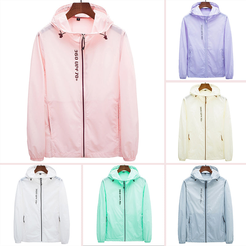 Lett unisex-jakke for sport og fritid, med effektiv UV-beskyttelse.