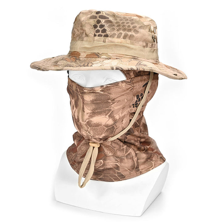 Pustende og lettvekt kamuflasje turhatt, unisex, for optimal UV-beskyttelse i naturen.