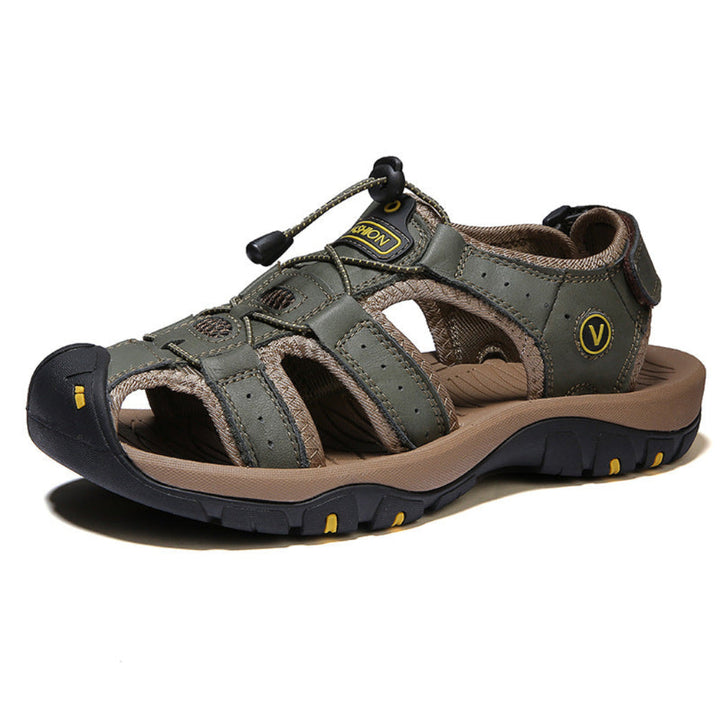 Herresandaler med optimal balanse og justerbare stropper. Ortopediske komfortsko for sommer og herremote.