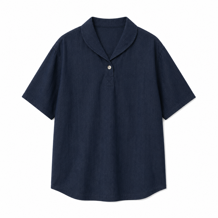 Komfortabel svart herre polo t-skjorte med krage, ideell som ensfarget fritidsplagg.