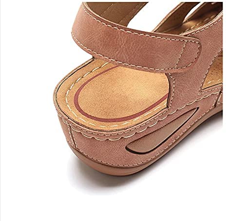 Hverdags sandaler for damer, slip-on design med utmerket fotstøtte.