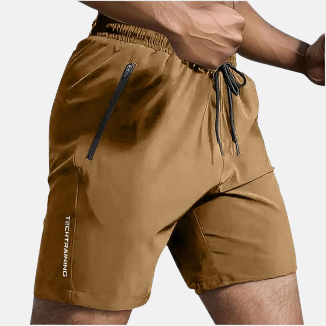 Sportsshorts for menn og kvinner. Hurtigtørkende materiale holder deg kjølig under trening og jogging.