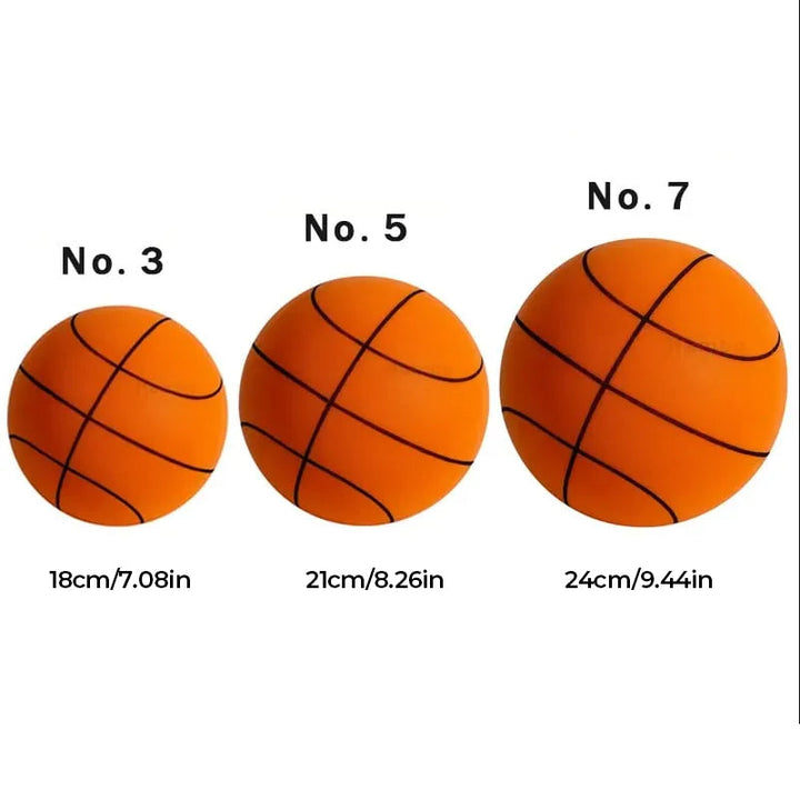 Øv dribling innendørs med denne lydløse skumbasketballen. Stille sport og moro for barn.