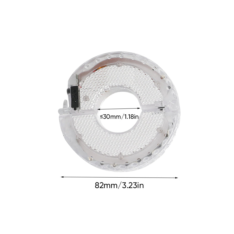 Forbedre synligheten: Unisex oppladbart LED navlys for sykkel, skaper dynamisk lyseffekt.