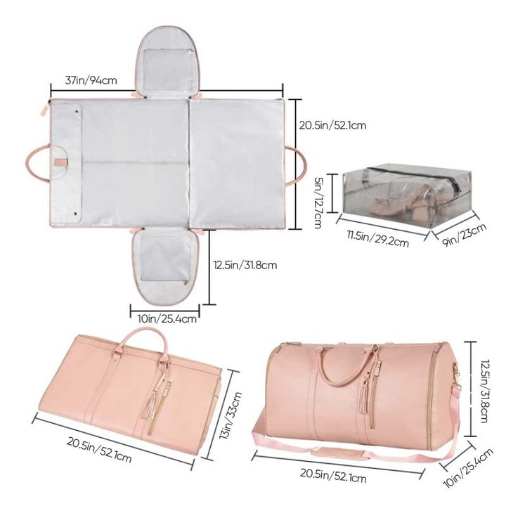 Unisex reiseveske med stor kapasitet. Foldbar, vanntett duffel, perfekt som weekendbag og for alle reiser.