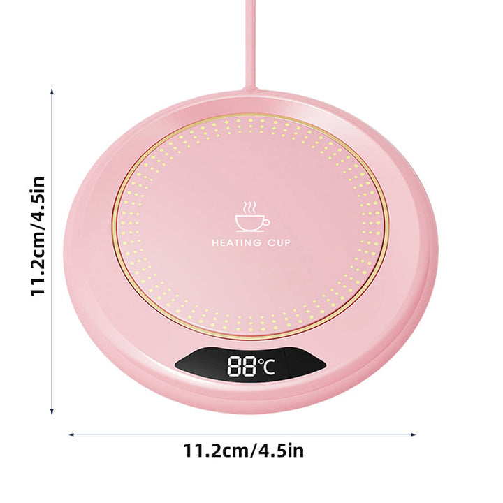 Aldri mer kald drikke! Smart varmebrikke holder kaffen og teen varm med perfekt temperaturkontroll, USB-drevet.