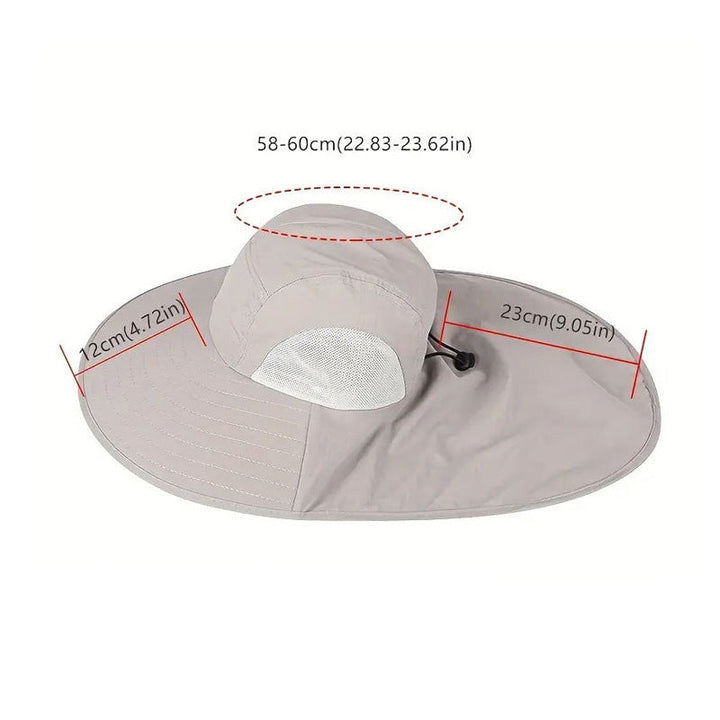 Pustende unisex fiskehatt med UV-beskyttelse, perfekt for lange dager ved vannet og i naturen.