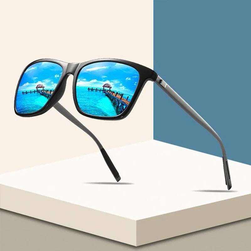 Unisex polariserte solbriller med UV400 beskyttelse for klart syn og redusert gjenskinn.