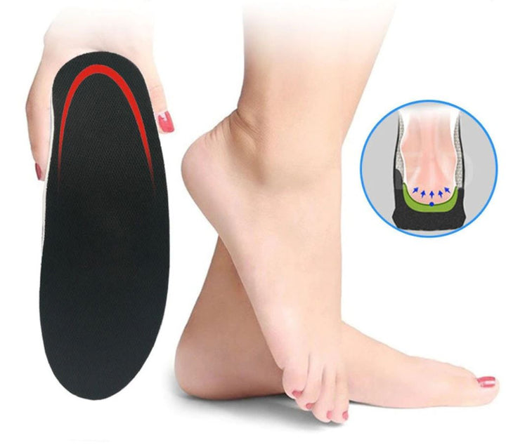 Unisex innleggssåler med ortopedisk buestøtte. Gir optimal fotkomfort & lindrer fotsmerter hele dagen.
