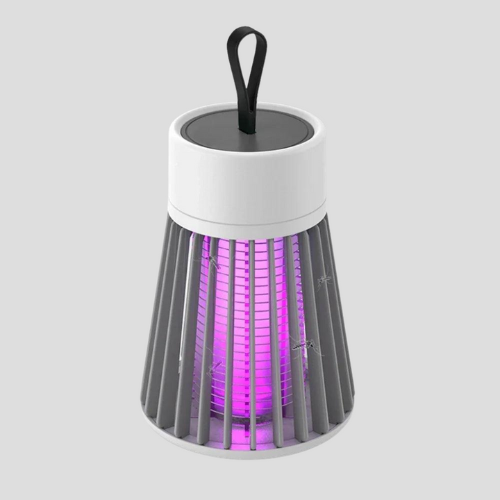 Innendørs LED mygglampe fanger mygg stille, perfekt for hjemmet. Effektiv og miljøvennlig insektsfanger.