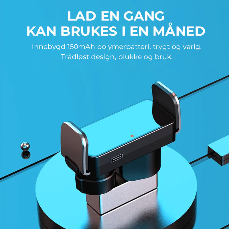 Dashbord-montert automatisk telefonholder, elektrisk og stødig for din smarttelefon under lange reiser.