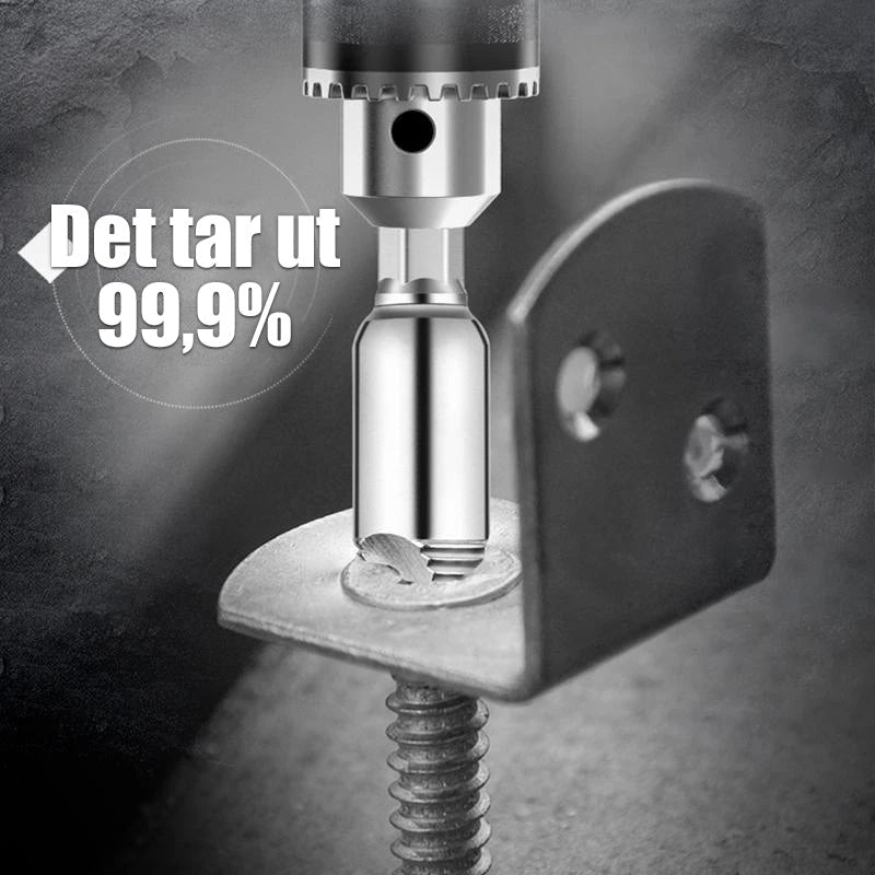 Effektivt verktøy for å løsne skadede skruer og strippede bolter. Universal boltuttrekker sett.