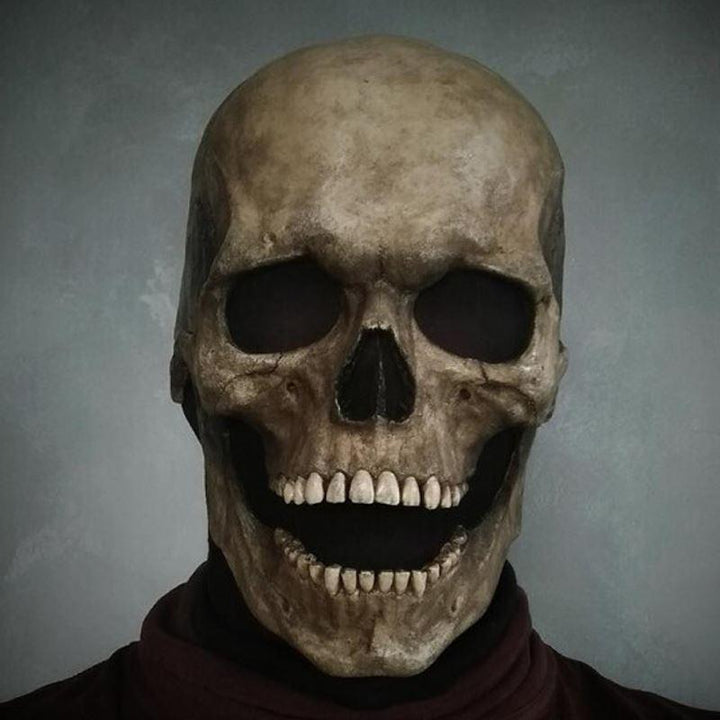 Skremmende skjelettmaske i høy kvalitet, ideell for Halloween, cosplay og kostymefester.