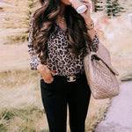 Kaki Leopard Trykk