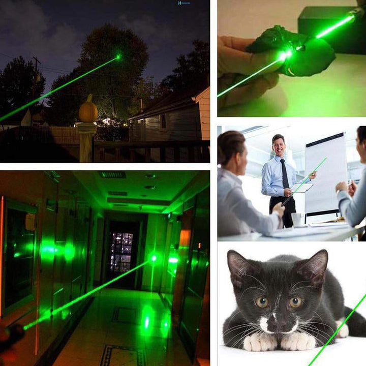 Kompakt oppladbar lommelykt og laserpeker for jakt, turer og presentasjoner. Robust verktøy.