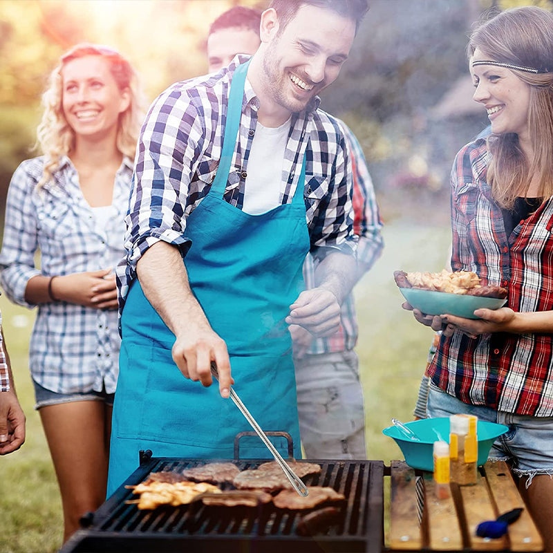 Enkel å bruke grilltang i rustfritt stål, gjør matlaging og grilling problemfri.