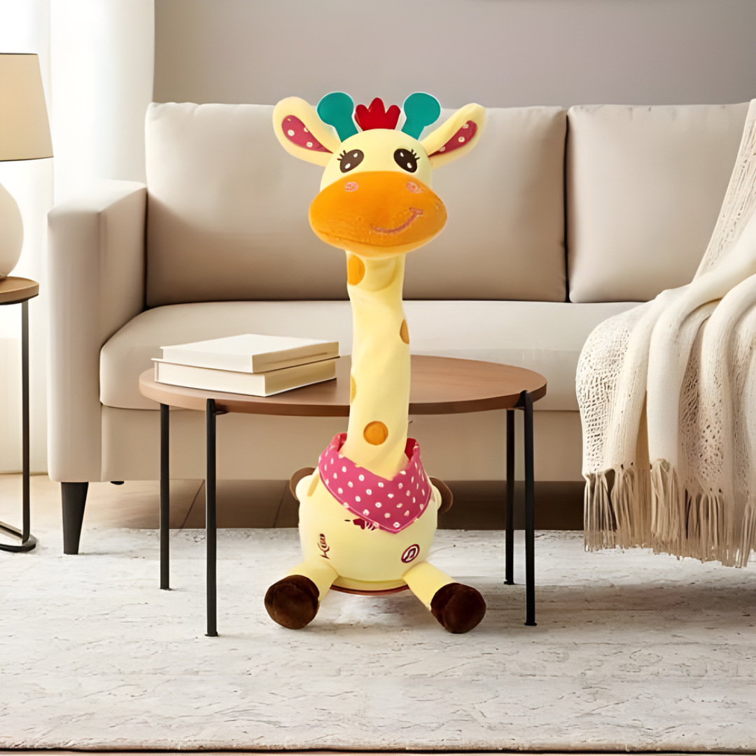 Musikalsk dansende giraffleke, perfekt babyleke og småbarnsleke som stimulerer motorikk.