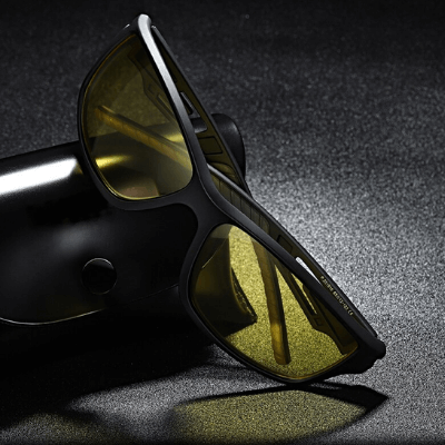 Elegant Dallas unisex solbrille i sort acetat, med UV400 filter for beskyttelse mot sol.