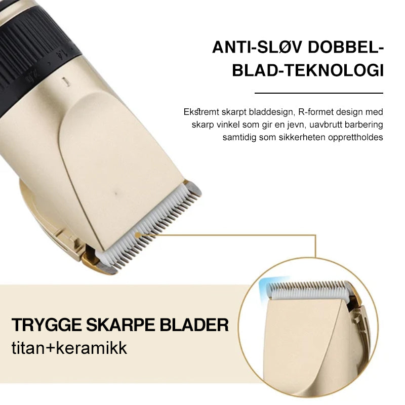 Stille kjæledyrtrimmer i bruk, viser ergonomisk design og enkel håndtering.