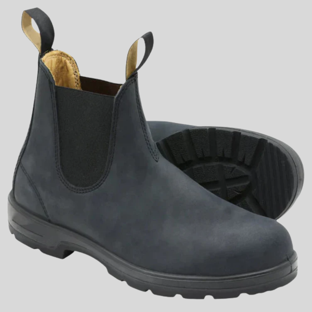 Nye komfortable slip-on Chelsea boots for menn. Stilfulle skinnsko med ankellengde og slitesterk gummisåle.