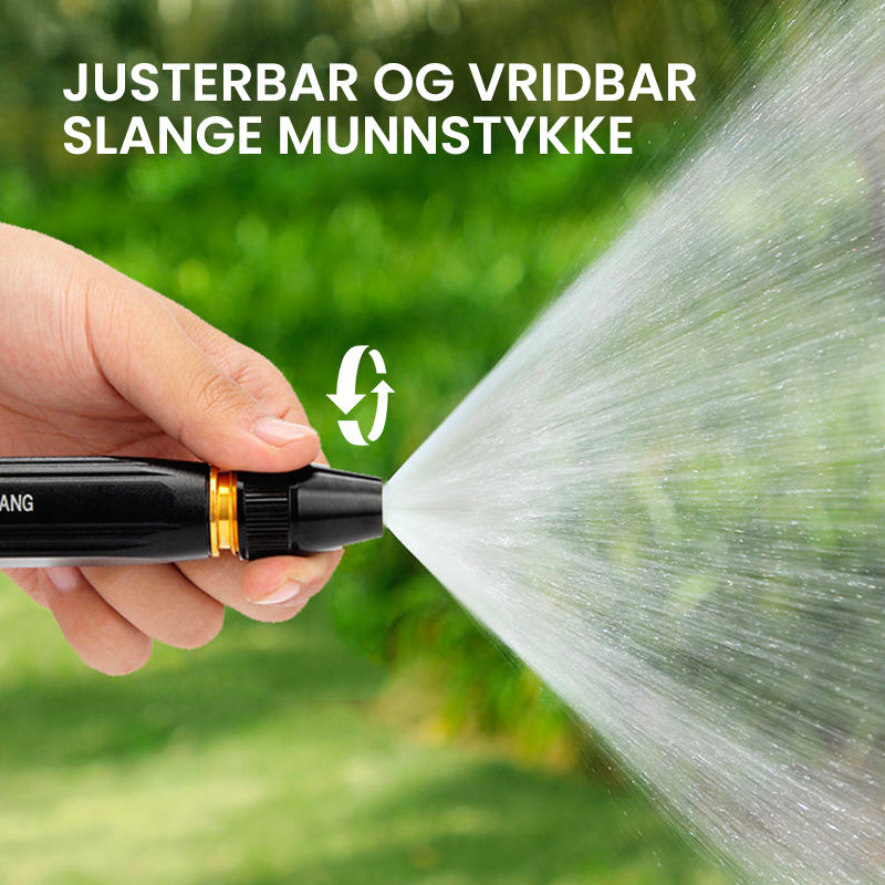 Ergonomisk høytrykks munnstykke for vannslange, gjør bilvask og terrassereingjøring enkel.