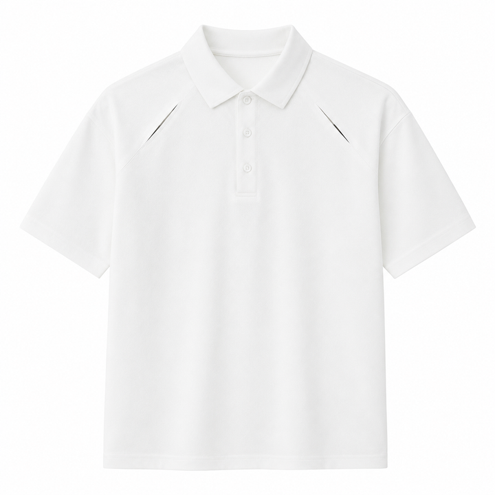 Elegant herre poloskjorte, laget av tykk bomull. Klassisk og komfortabel for enhver anledning.