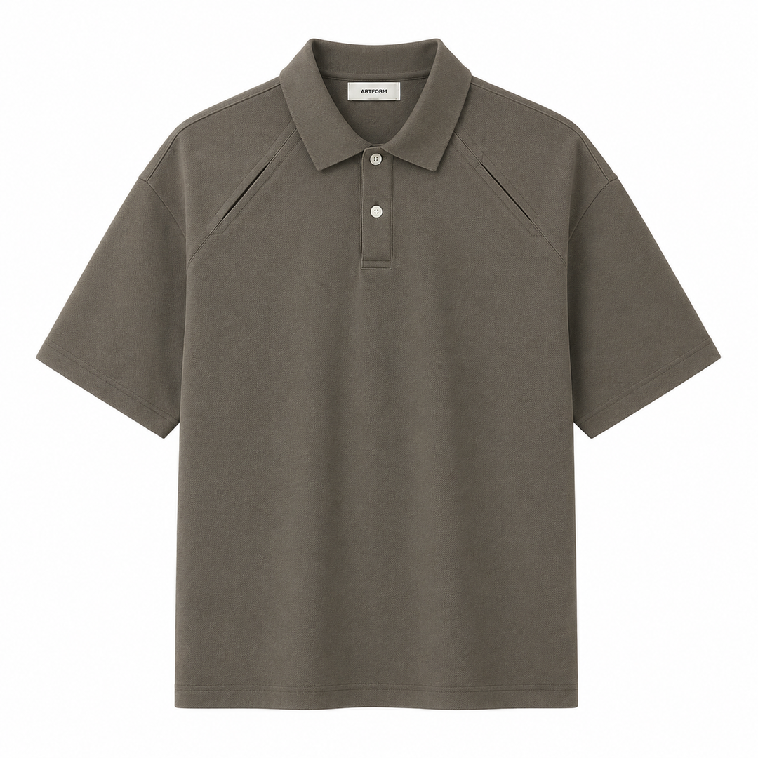 Stilig herre poloskjorte i heavyweight bomull. Designet for komfort og en polert fritidslook.