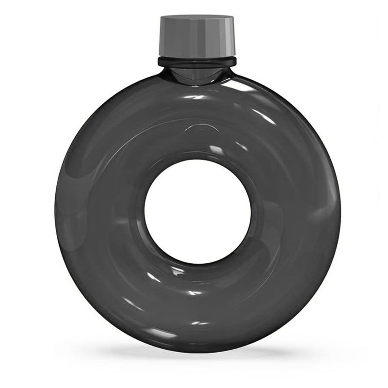 Fargerik donut sportsflaske med robust stropp. Essensiell for gym, trening og aktiv livsstil.