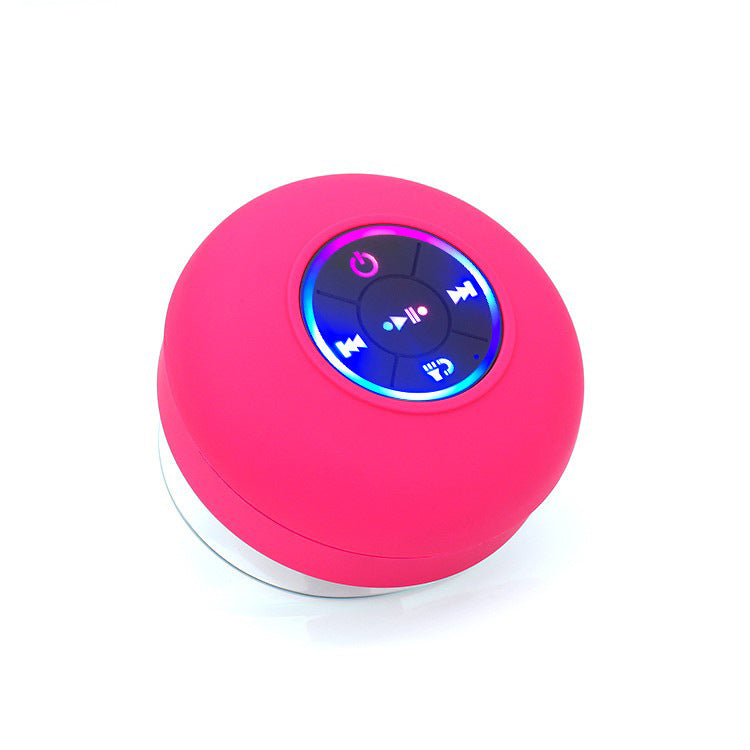 Dusjhøyttaler med LED-lys, Bluetooth 5.0 og vanntett konstruksjon for optimal ytelse.