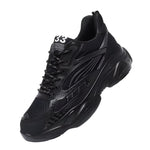 Svarte sneakers med skjult hæl