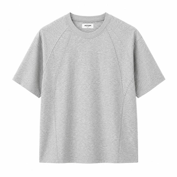 Løs passform heavyweight t-skjorte for menn. Moderne design og komfortabel kvalitet for streetwear.
