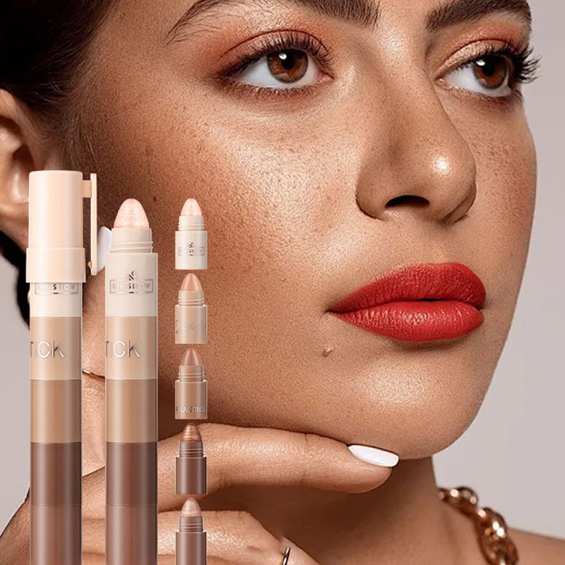 Praktisk shimmer øyenskygge og highlighter i én penn for rask on-the-go makeup.