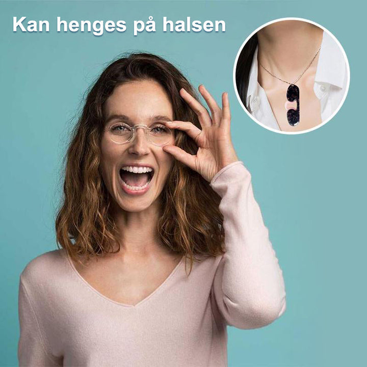 Elegant unisex multifokus lesebrille uten stenger. Et praktisk og komfortabelt tilbehør, ideell som gave.