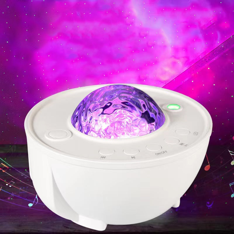 Automatisk stjerneprojektorlampe, ideell som nattlys for barn, fyller rommet med rolig stjernehimmel.