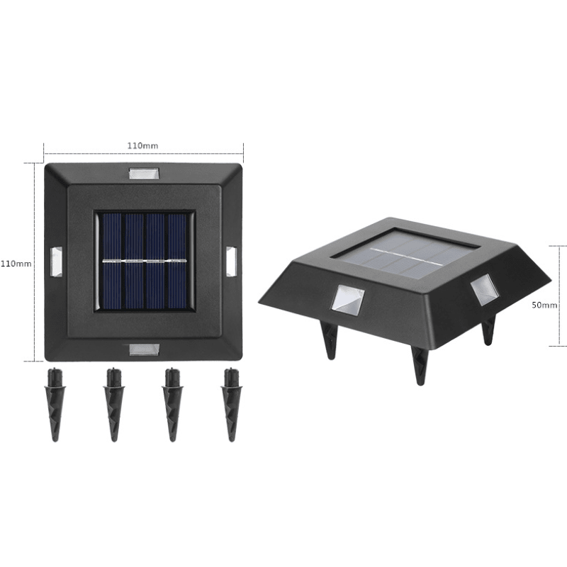 Solcellelampe for hage og gårdsplass. Elegant veggmontert LED lampe. Gir praktisk og dekorativ belysning utendørs.