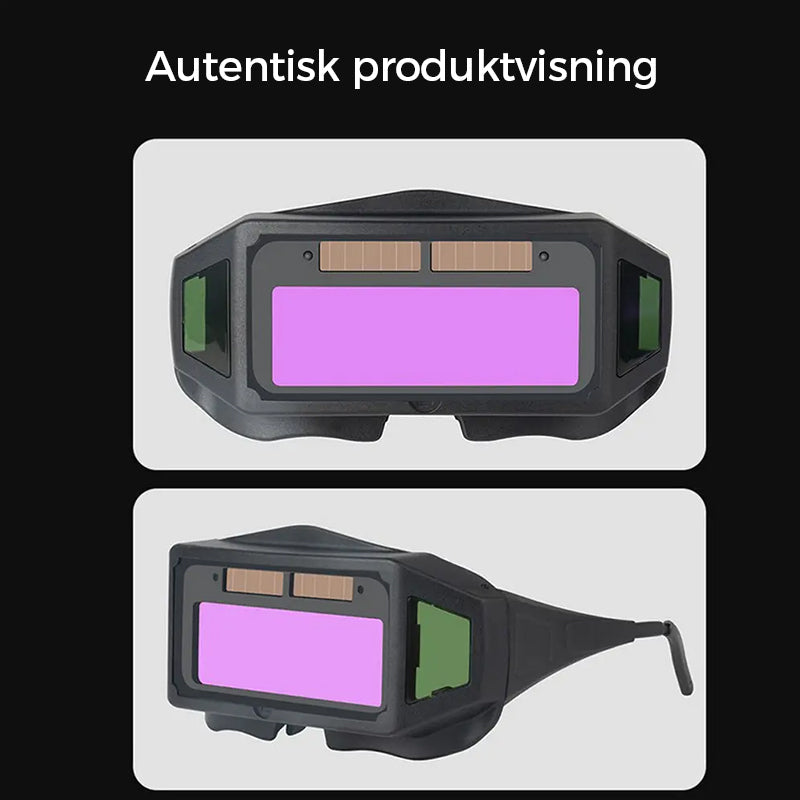 Solcelledrevne vernebriller med automatisk dimming, essensielt sikkerhetsutstyr for sveising.