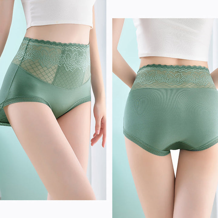 Slankende dameundertøy: Silkemyk hiplift shapewear truse med høy midje.