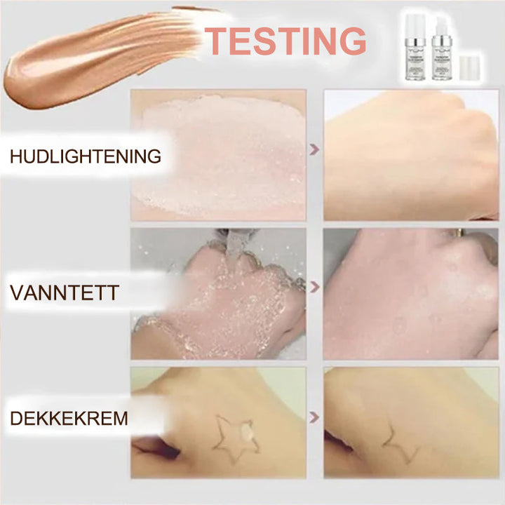 Sminke foundation for moden hud, fuktighetsgivende, oljekontroll og naturlig glød.