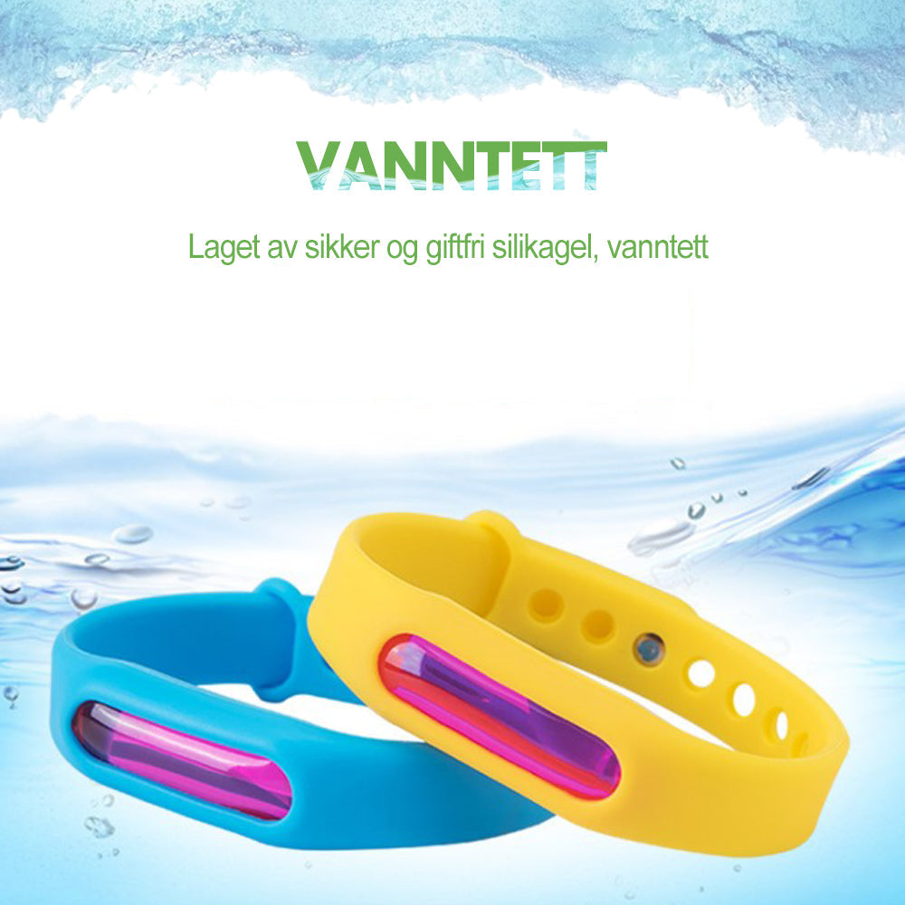 Komfortabelt unisex myggarmbånd, essensielt for en stikkfri sommer.