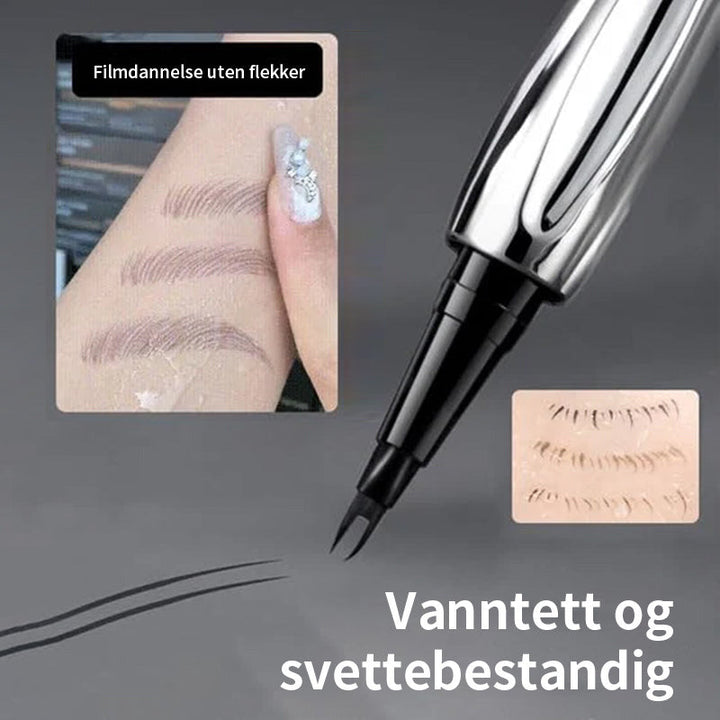 Kosmetikk for øyensminke: Vanntett brynblyant for definisjon og naturlig fylde.