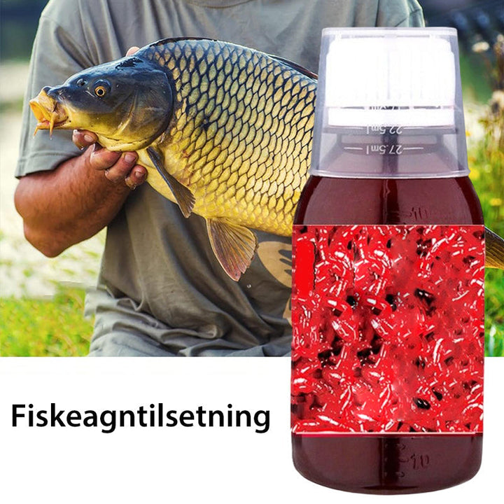 Høykonsentrert rød orm flytende fiskeagn. Ideelt fiskelokk for stor karpe. Øker attraksjon til agnet.
