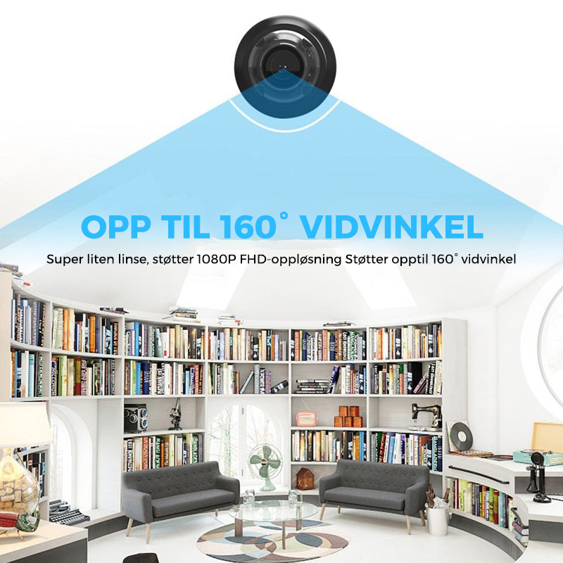 Enkelt å koble til WiFi-kamera for 1080P HD overvåking i smart-hjem.