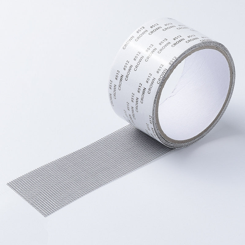 DIY reparasjonssett for vindusskjerm. Enkel og sterk limtape for rask reparasjon av insektsnett.