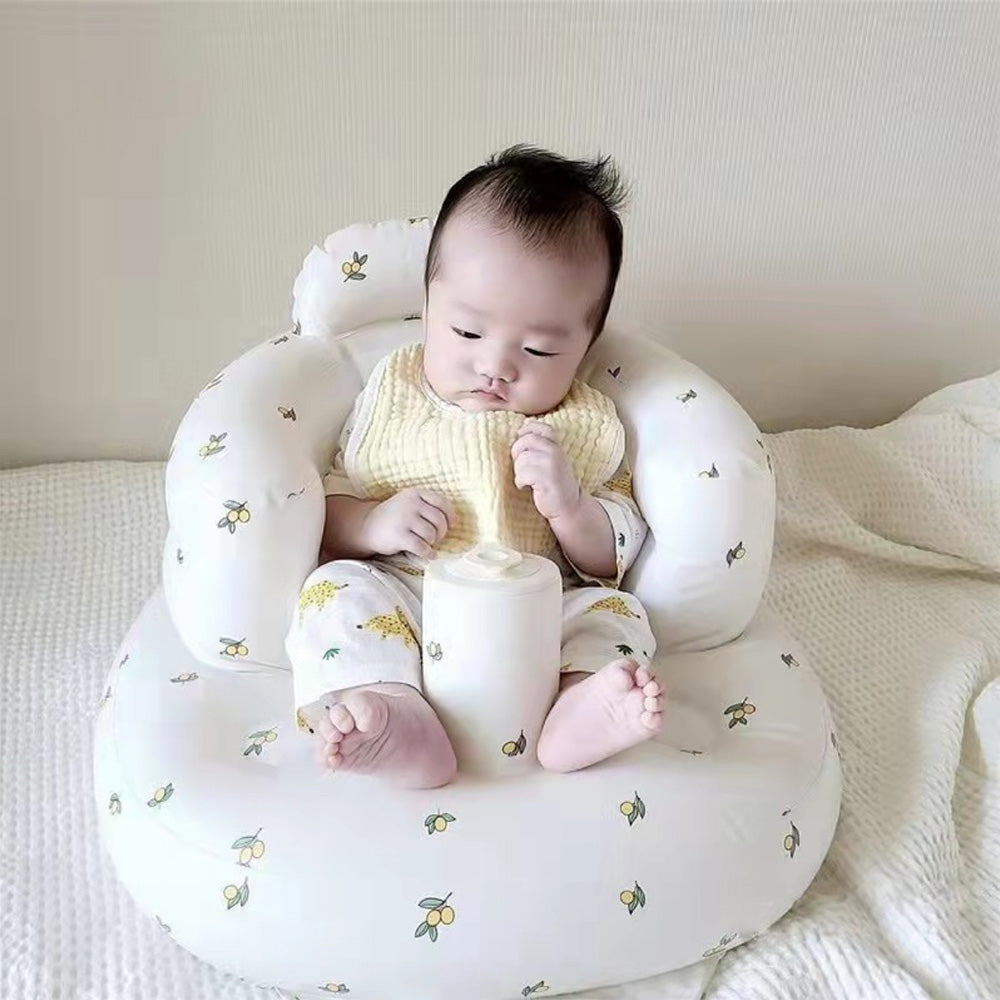 Oppblåsbar babysofa i PVC for trygg sittestøtte og komfortabel sittestart for babyer.